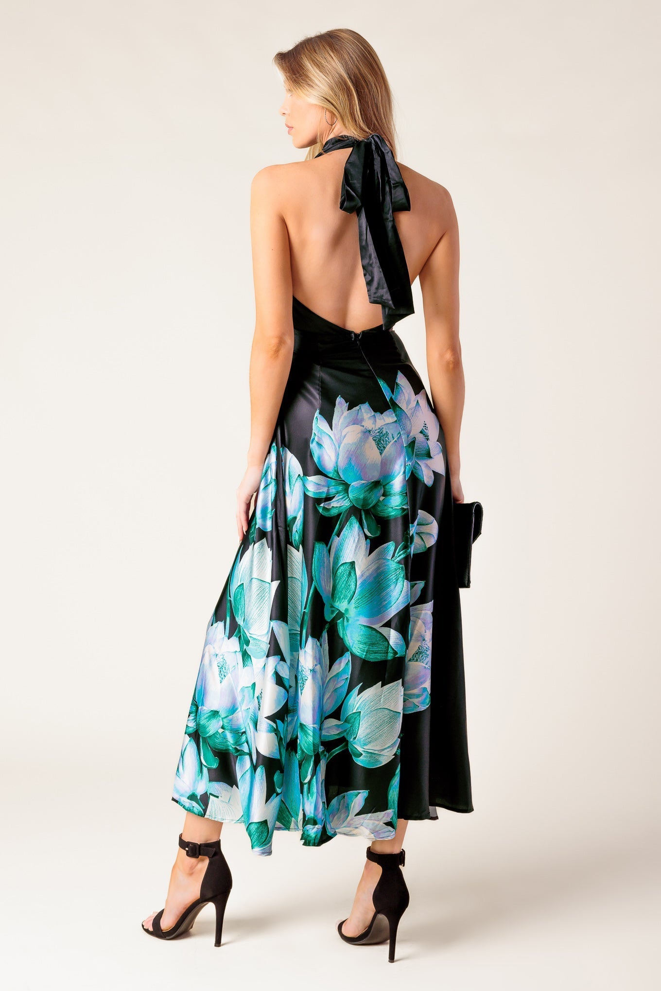 INSATIABLE FEELING WOVEN MIDI DRESS Flying Tomato